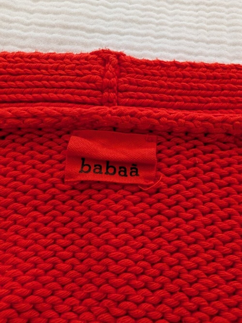 Babaa No. 16 Cardigan in Summer Flame (Red) - Picture 6 of 16